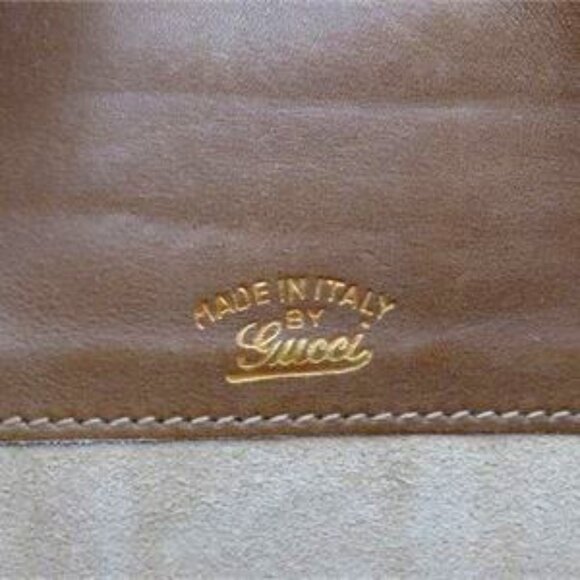 Gucci Suede Leather Clutch Classic Vintage - Picture 3 of 7
